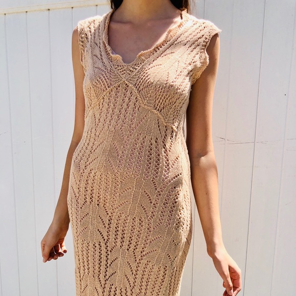 SOLD Sexy Boho Guess Knitted Dress - Picture 1 of 4